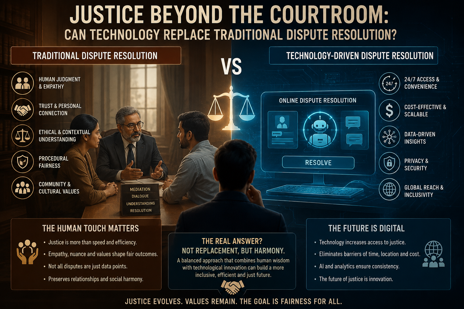 ⚖️ Justice Beyond the Courtroom: Can Technology Replace Traditional Dispute Resolution.