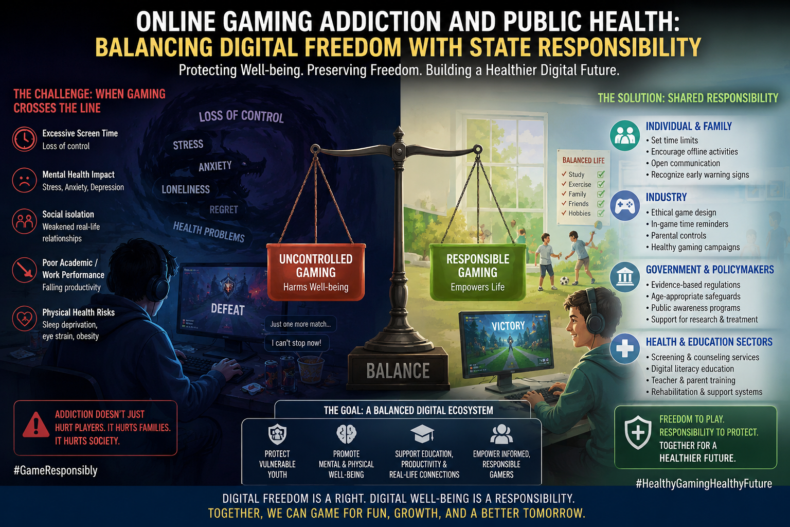 Online Gaming Addiction and Public Health: Balancing Digital Freedom with State Responsibility.