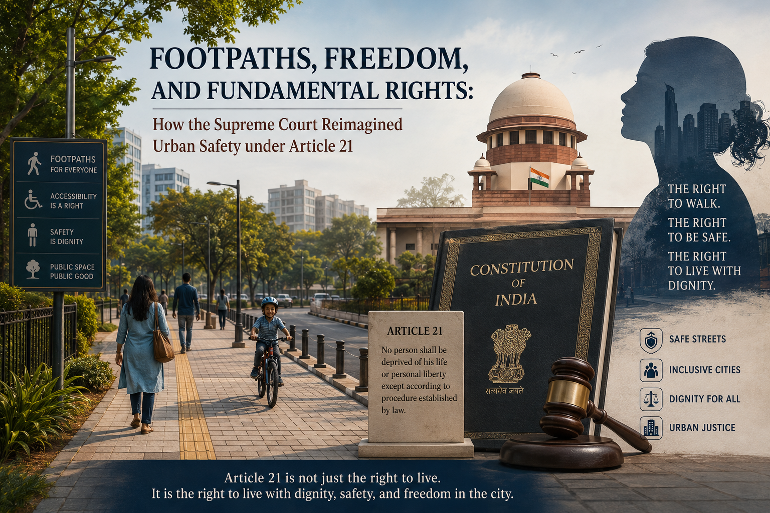 Footpaths, Freedom, and Fundamental Rights: How the Supreme Court Reimagined Urban Safety under Article 21.