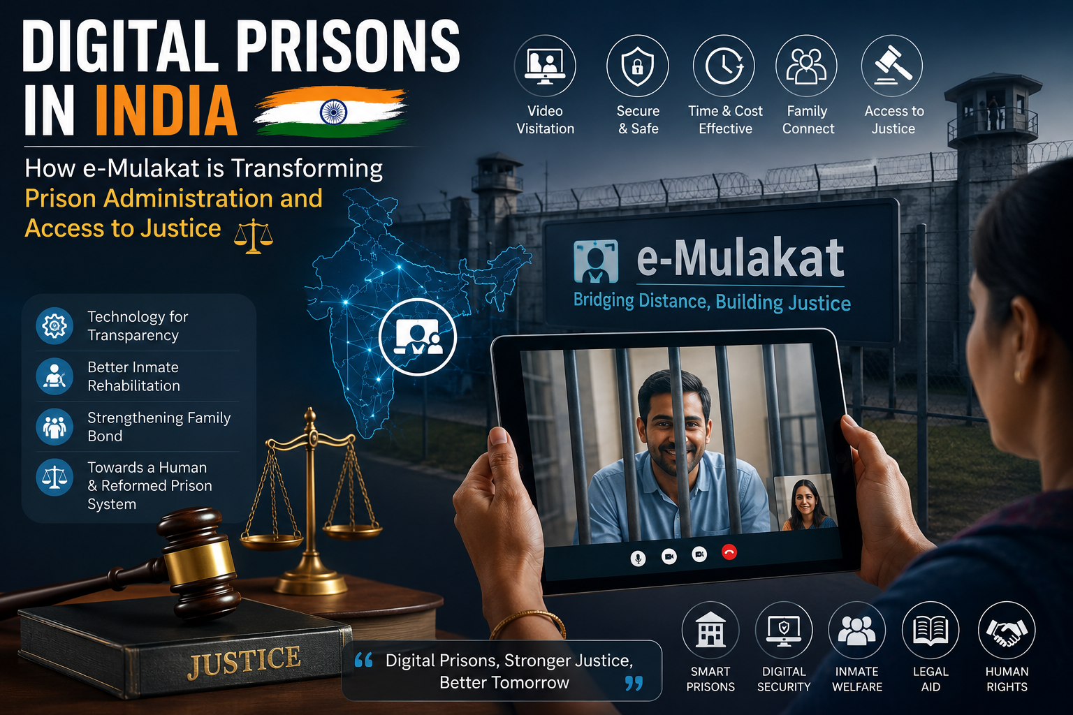 Digital Prisons in India : How e-Mulakat is Transforming Prison Administration and Access to Justice ⚖️